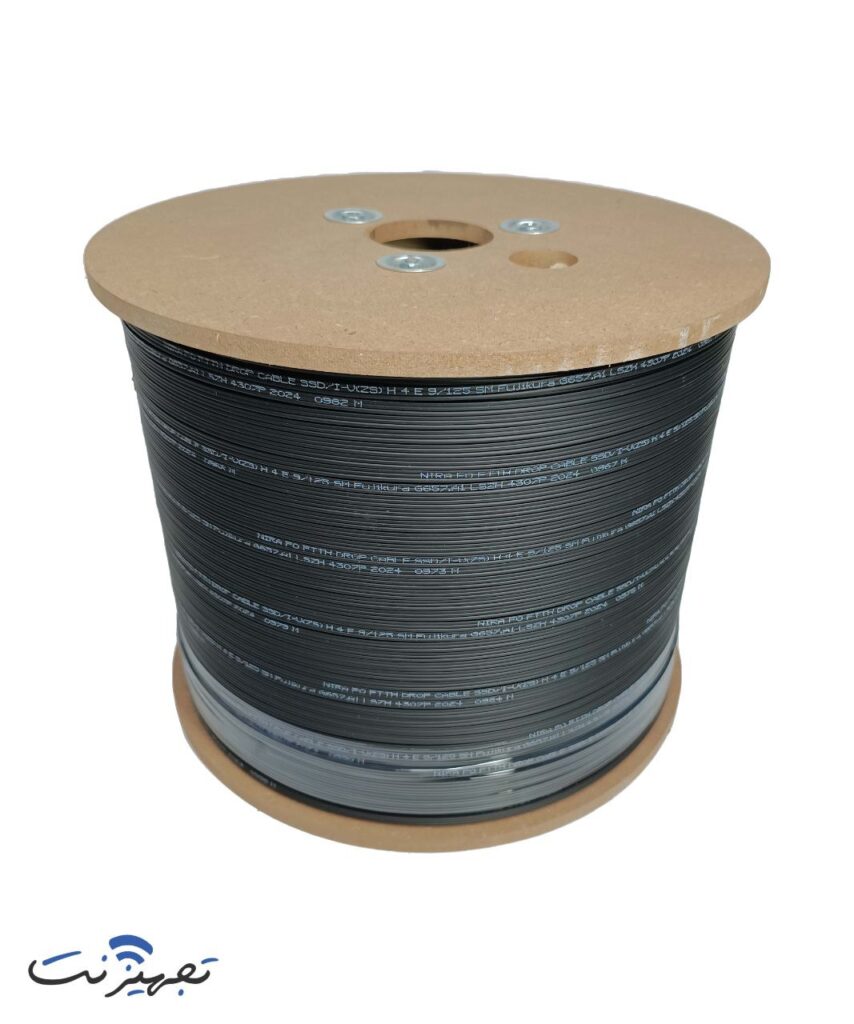 کابل دراپ فیبر نوری 8 کور 3 مهار OUTDOOR نیرا