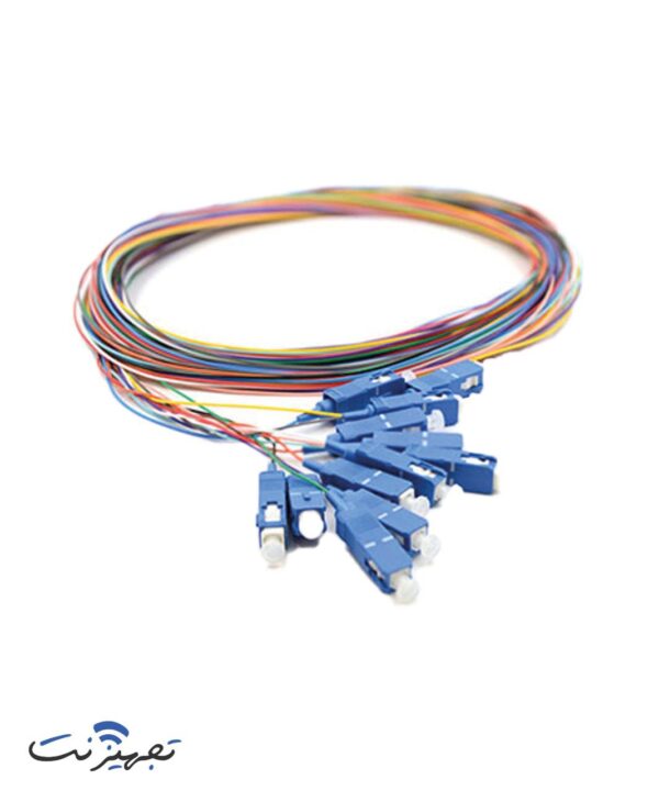 پیگتیل فیبر نوری SC سینگل مود UPC رنگی نگزنس ۳ میلی متر