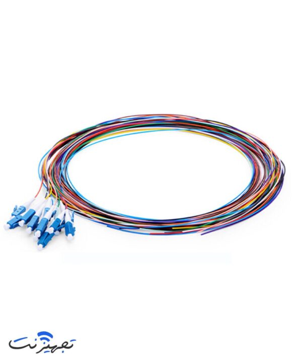 پیگتیل فیبر نوری LC سینگل مود UPC رنگی نگزنس 2 میلی متر