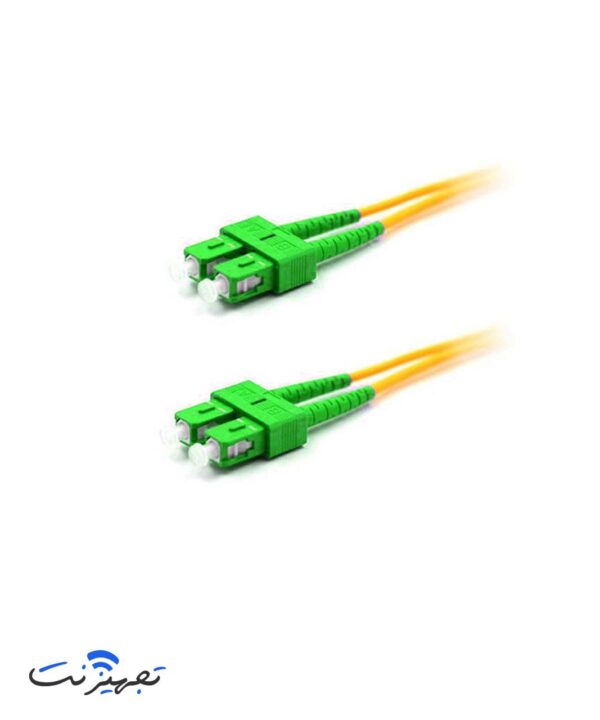 پچ کورد فیبرنوری SC_SC. APC پنج متری سینگل مود داپلکس 3 میلی متر